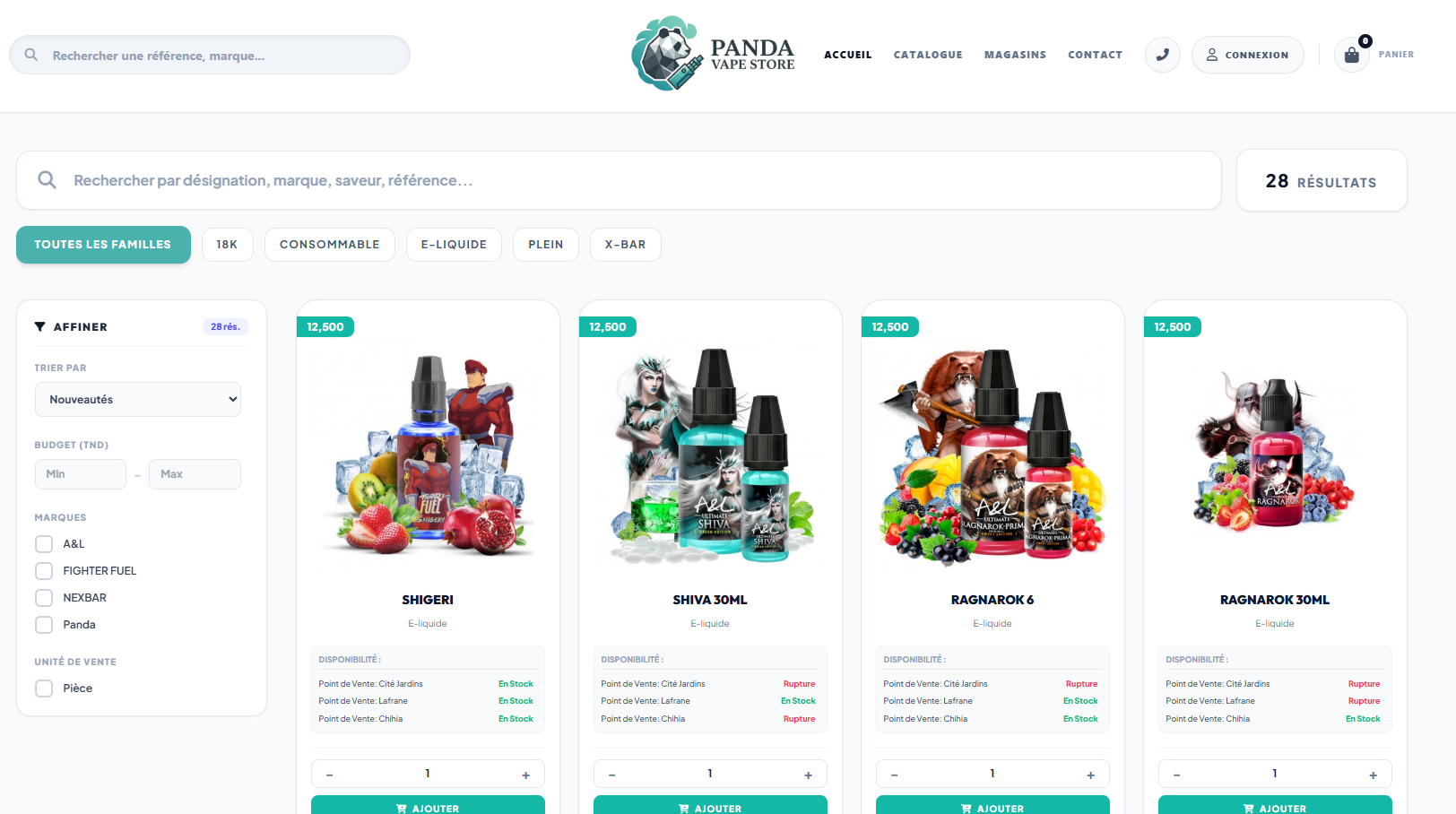 Solution Omnicanale Panda Vape